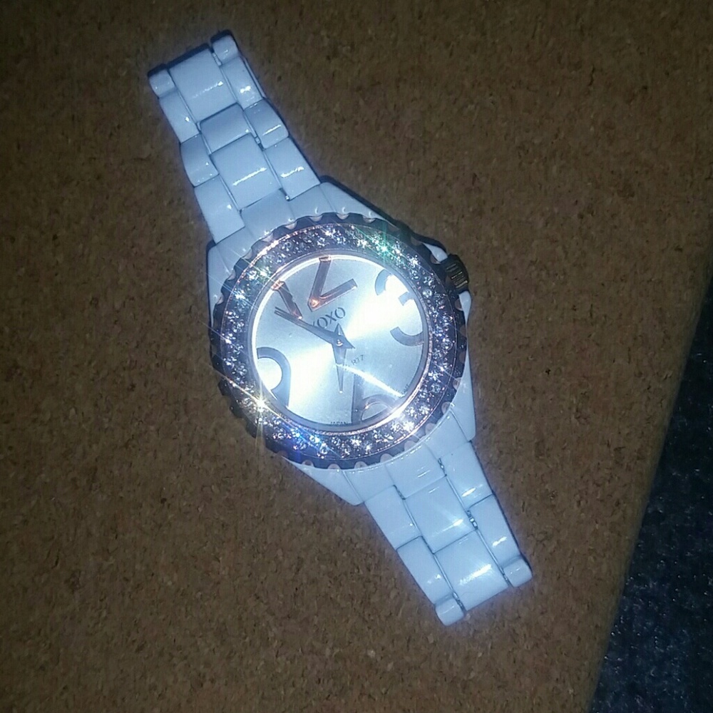 White and Gold Watch